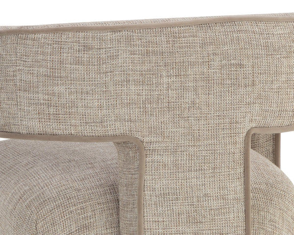 KRASNER DINING ARMCHAIR - RHAPSODY SAND