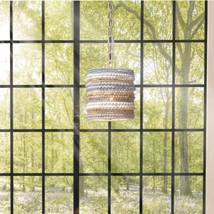 Strand Wood Beaded 1-Light Pendant