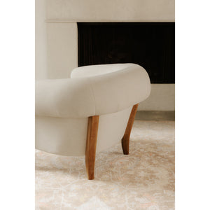 Jones Accent Chair with Rubber Wood Legs
