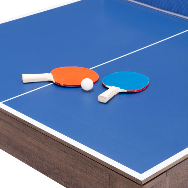 Bonkers 3 In 1 Table Brown With Pool Accessories