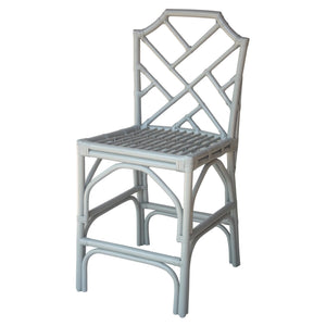 Kara Rattan Counter Stool In Gray 
