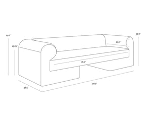 IONIC SOFA - MEG GOLD