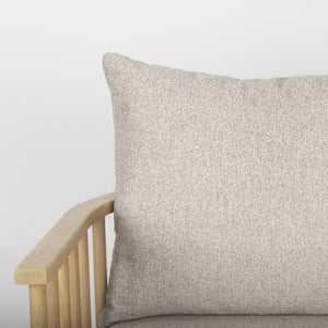 Kopari Beige Fabric W/Light Brown Wood Accent Chair