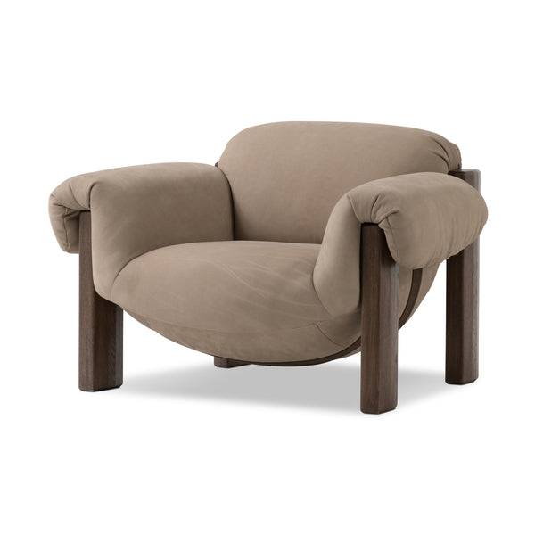 Samena Chair in Nubuck Sand