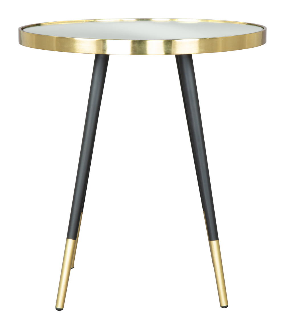 Particle Side Table Black & Gold