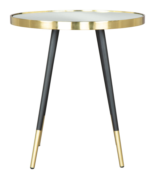 Particle Side Table Black & Gold