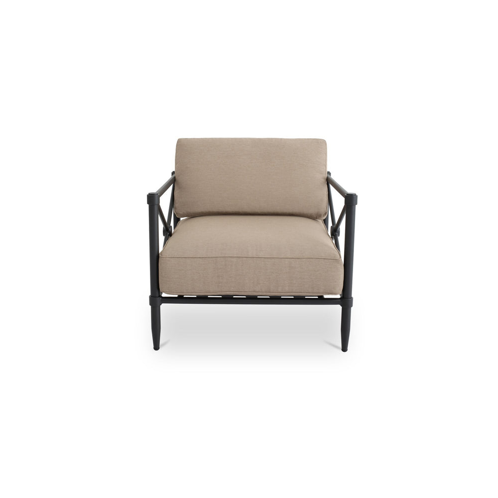 Willow Outdoor Accent Chair in Light Brown
