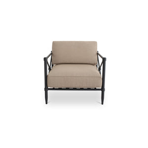 Willow Outdoor Accent Chair in Light Brown