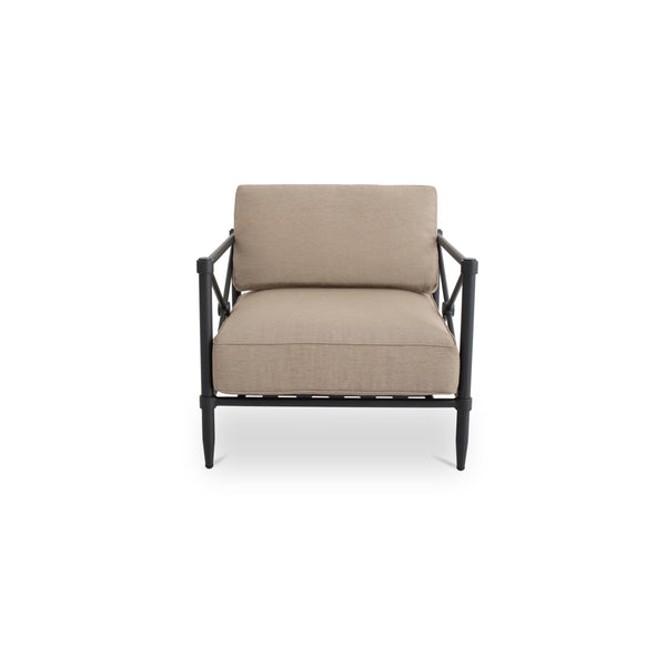 Willow Outdoor Accent Chair in Light Brown