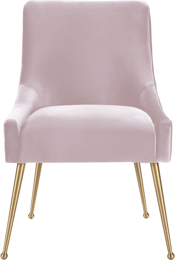 Beatrix Blush Velvet Side Chair