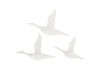 Flying Ducks, Gel Coat White, Set of 3