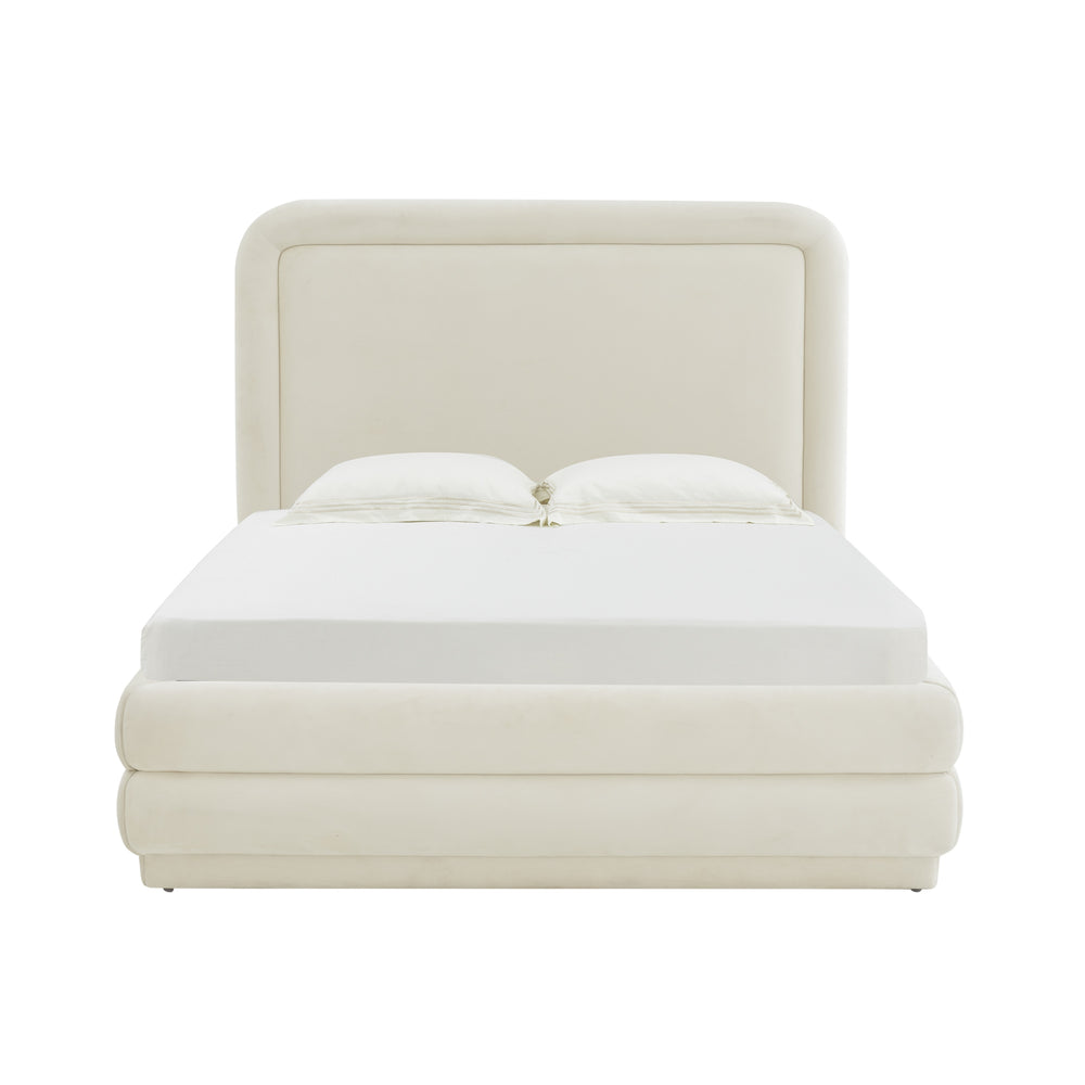 Briella Cream Velvet Bed in King