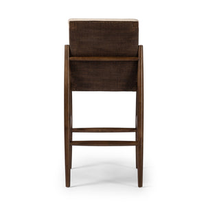 Costera Bar Stool In Antwerp Natural And Almond And Vintage Cross Woven Cane