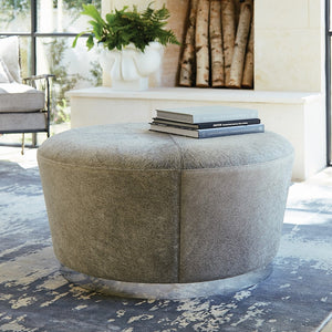 TAPERED OTTOMAN-GREY HAIRON