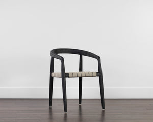 CAYMAN DINING ARMCHAIR - CHARCOAL