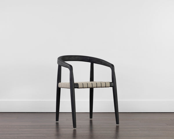 CAYMAN DINING ARMCHAIR - CHARCOAL