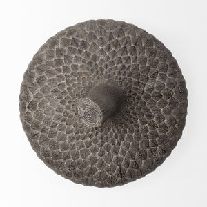 Mandor I (Small) 6L x 6W Brown Resin Acorn Box