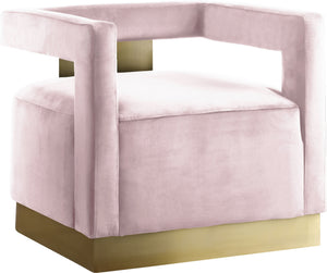 Jorge Accent Chair In Pink Velvet