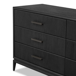 Rosenell 6 Drawer Dresser - Black Paper Cord