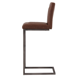 Ronan Bar Stool In Antique Cigar Brown