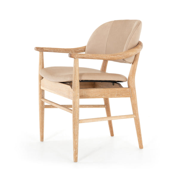 Josie Dining Chair In Vintage White Wash