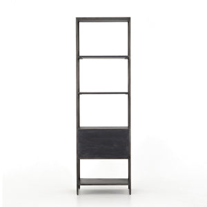 Trey Bookshelf in Black Wash Poplar