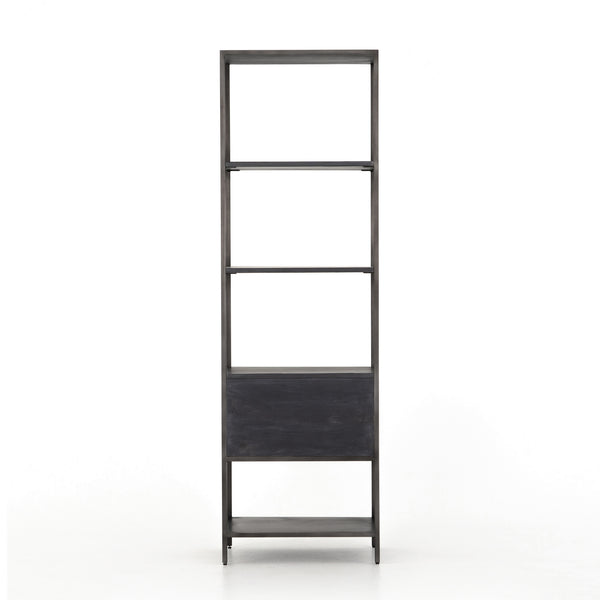 Trey Bookshelf in Black Wash Poplar