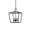 Denison Black Small Lantern In Molé Black