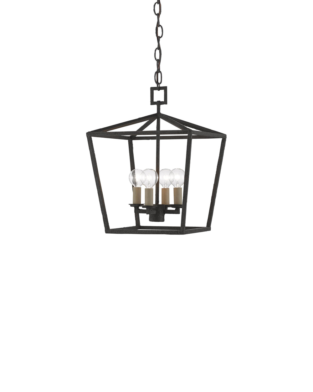 Denison Black Small Lantern In Molé Black