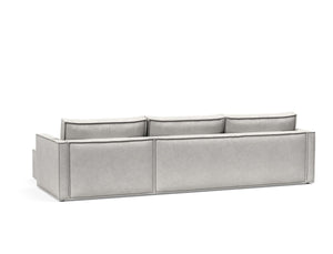 NEWILLA SOFA BED W/LOUNGER 57"X118", W/SLIM ARM RESTS
