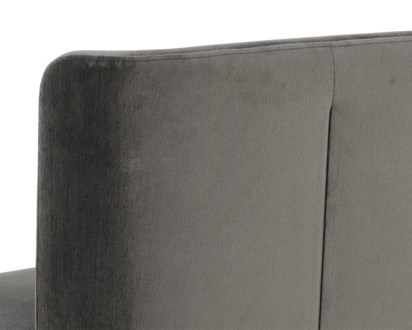 AMITA WHEELED DINING CHAIR - PICCOLO PEBBLE