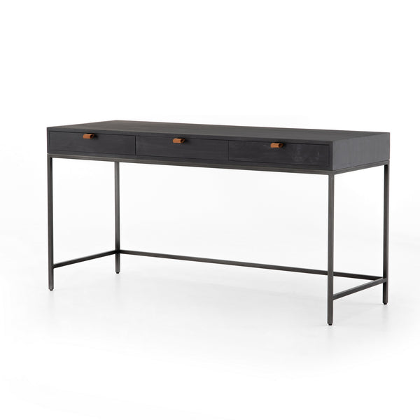 Trey Modular Writing Desk in Black Wash Poplar