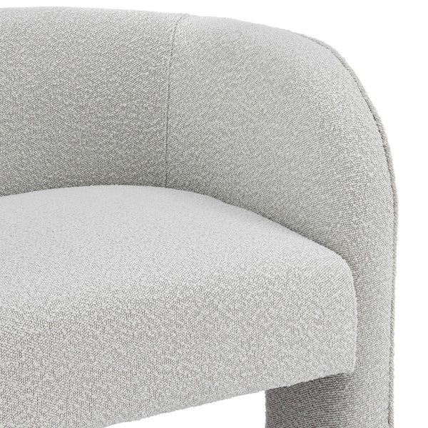 Matteo Fabric Accent Arm Chair In Boucle Beige