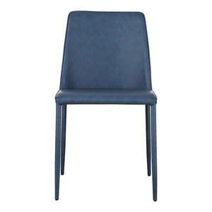 Moe's Nora Dining Chair Set, Grey Vegan Leather