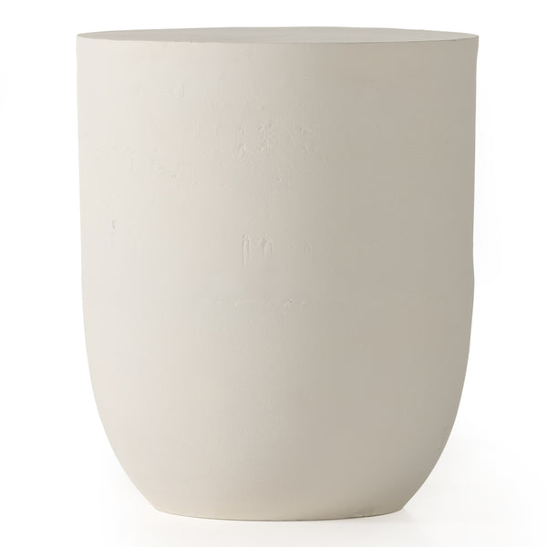 Basil Outdoor Drink Table In Matte White
