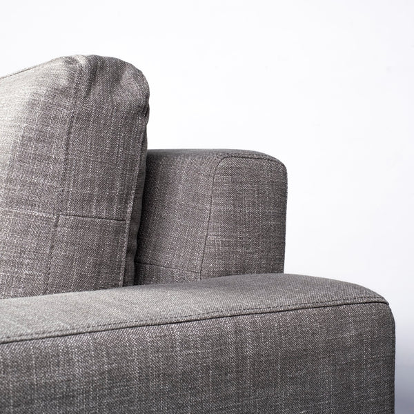 Colburne II 95" Gray Upholstered Three Seater Sofa