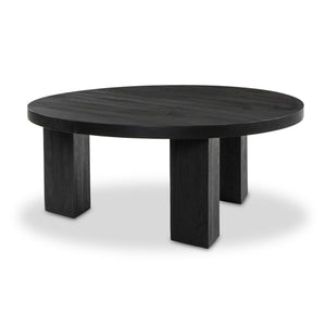 Mesa Round Coffee Table - Ebony Parawood