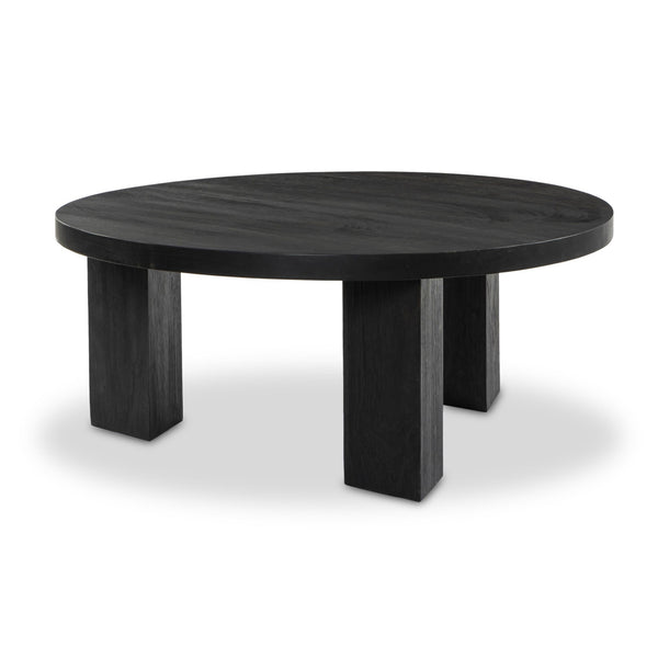 Mesa Round Coffee Table - Ebony Parawood