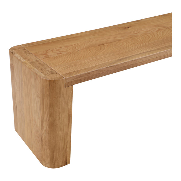 Post Large Dining Bench in Natural Oak