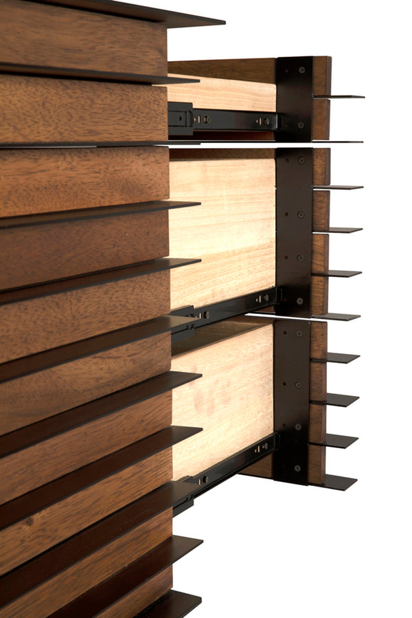 Elevation Sideboard, Dark Walnut and Iron