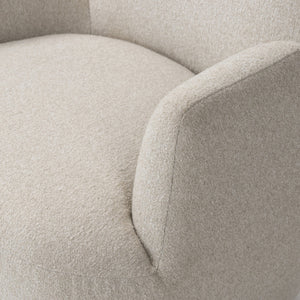 Reed Swivel Chair In Crete Pebble