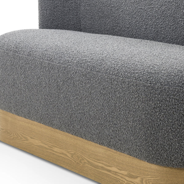 Krista Dining Bench In Knoll Charcoal