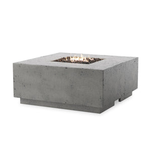 Donovan Outdoor Fire Table In Pewter Concrete