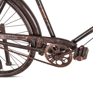 Industrial Teak Bicycle Console Table