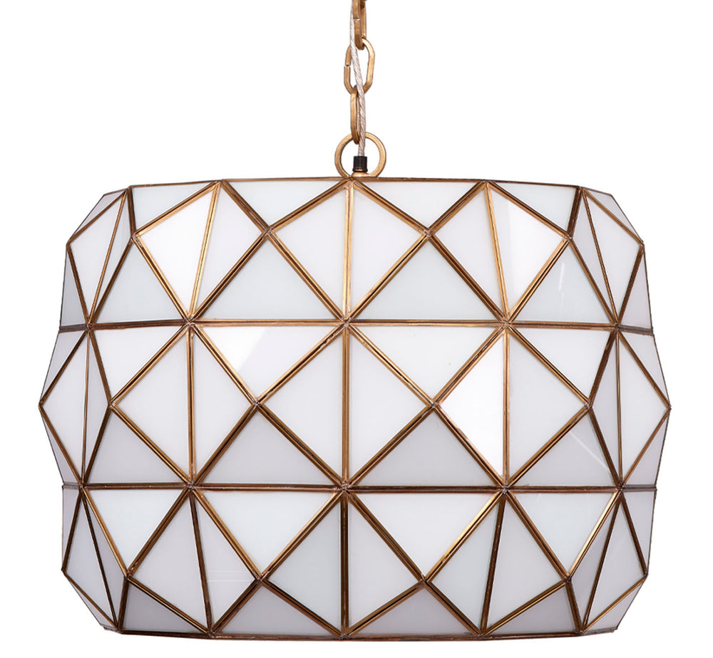 Hollywood 1-Light Glass and Metal Pendant