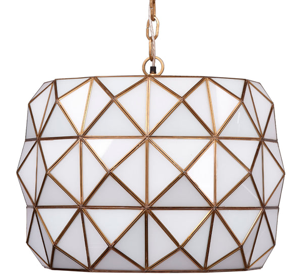 Hollywood 1-Light Glass and Metal Pendant