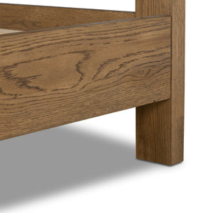 Meadow Bed In Tawny Oak - Queen