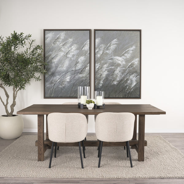 Suke 84" Medium Brown Rectangular Oak Dining Table