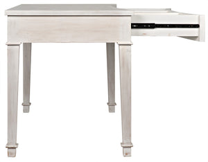 Curba Desk, White Wash