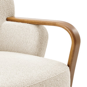 Tania Boucle Accent Arm Chair, Palladian Beige